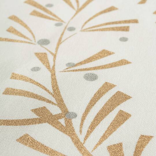 DII® 108" Metallic Holly Leaves Table Runner